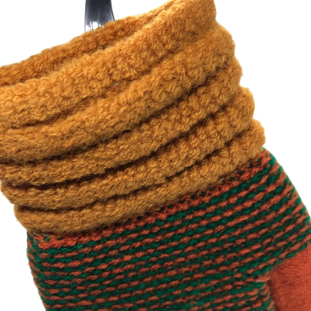 STYLINE Smart Touch Rum, Green, Mustard Pattern Gloves -OS fits up to Large